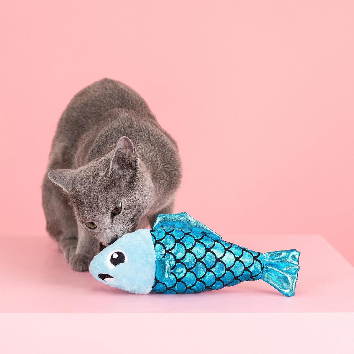 Fringe Studio, Off THE Scales Durable Cotton Canvas Cat Toy - Fishy - image 2