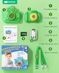KOKODI Kids Camera Toy Digital Camera for Kids - Green - image 4
