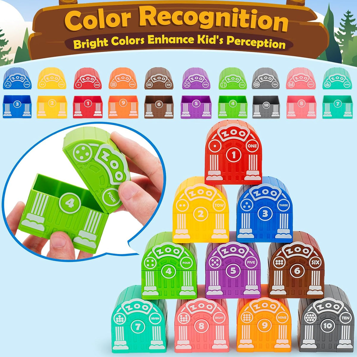 Learning Toys for 1, 2, 3 Year Old Toddlers - ZOO - image 4