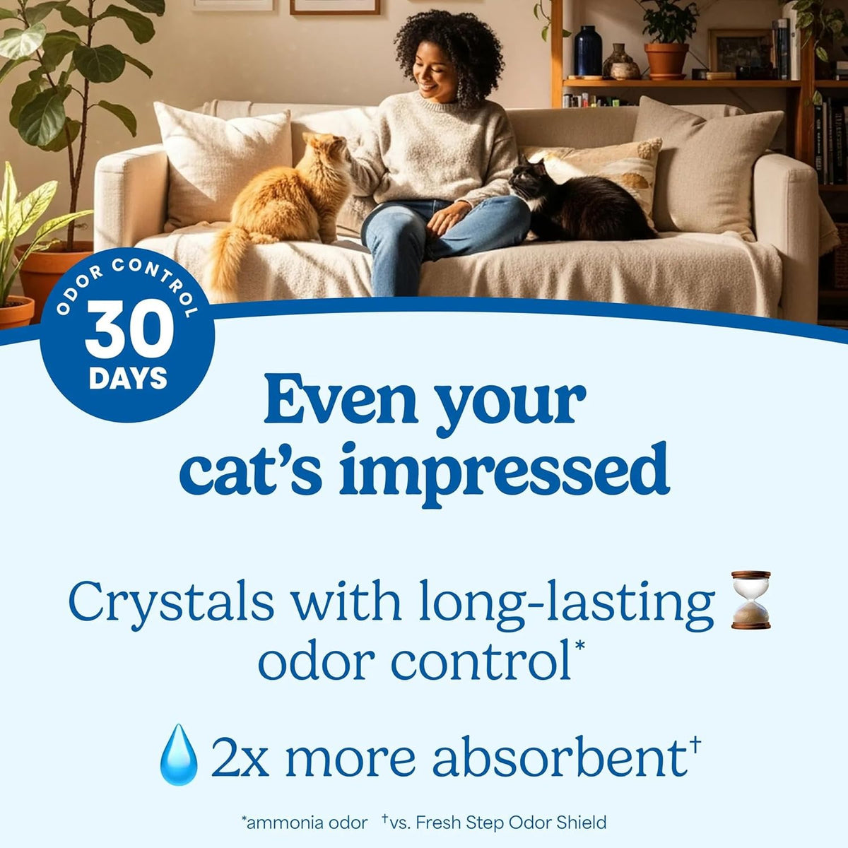Fresh Step Clean Care Crystal Cat Litter, 2 Pk - image 3