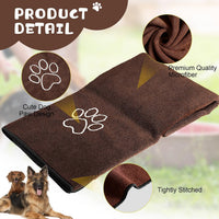 Chumia 4 Pcs Dog Towels for Drying - 16 x 32 Inch / Gray, Coffee - image 3