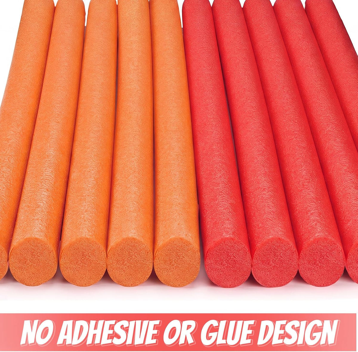 Kathfly 12 pack solid foam pool noodles, 1.5 x 35 inch, white - view 15