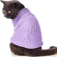 Cat Sweater Stretchy, 19 Colors, 6 Sizes - Purple / Large / Vest