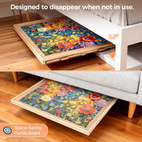 ALL4JIG 1500 Piece Rotating Puzzle Board with 4 Drawer - Natural Wood-4 Drawers / Small-1000pcs - image 3