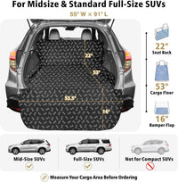 SUV Cargo Liner for Dogs - Trunk Cover for SUV with Bumper Flap Protector – Essentials for Dogs - Bone / Standard: 55" x 91" - image 2