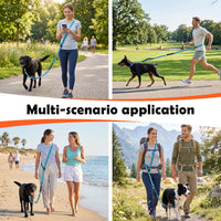 XiaZ Hands Free Dog Leash, Versatile Crossbody Dog Leash - BasicBlue - image 3