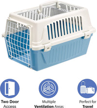 Ferplast Atlas Pet Carrier - Blue / 18.8"L x 13.0"W x 11.8"H - image 2