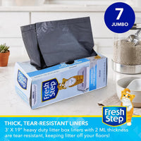 Fresh Step Drawstring Cat Litter Liners, Scented, 2-Pk - Unscented / 7 Count (Pack of 1) - image 2