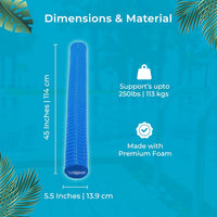 VOS Mega Foam Pool Noodle, Super Soft Swim Float - Capri Blue / 1 Pack - image 3