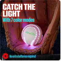 GlowCity Premium Leather LED Rechargeable Light-Up Baseball - image 2