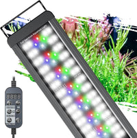 Pawfly Aquarium Light for Plants, 42 W Bluetooth Fish Tank Light - Basic / 12" to 18"