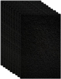 10-Pack 4.5" x 6.5" Carbon Filter Pads for Covered Cat Litter Boxes - Vn Filters