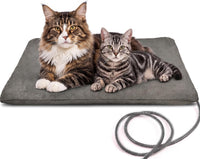 Kiroto Pet Heating Pad, Outdoor Heating Pad for Cats - L: 27"x16" / Gray