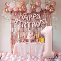 40'' Purple K-pop Number 5 Balloon for Girl 5th Birthday Party - Baby Pink / Number 1 - XXL - image 3