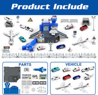 XDUOYJOY Airplane Toy Set with Trucks, Helicopter, Planes - image 2