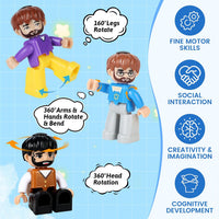 Mruikeny 12 Pieces Large Magnetic Figures for Kids Ages 3 4 5 6 7 8+ – Fun for Kids & Family - Black - image 4