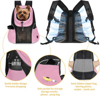 WOYYHO Pet Dog Carrier Backpack - Pink / Large(10-14lbs) - image 3