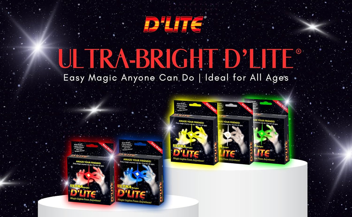 D'lite Magic Thumb Lightup Trick Set / 2 Original Amazing Ultra - Regular Red - image 3