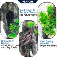 Extra Large Aquarium Decorations Large Fish Tank Rocks Hideout – Essentials for Fish - Tall Mountain View - image 4