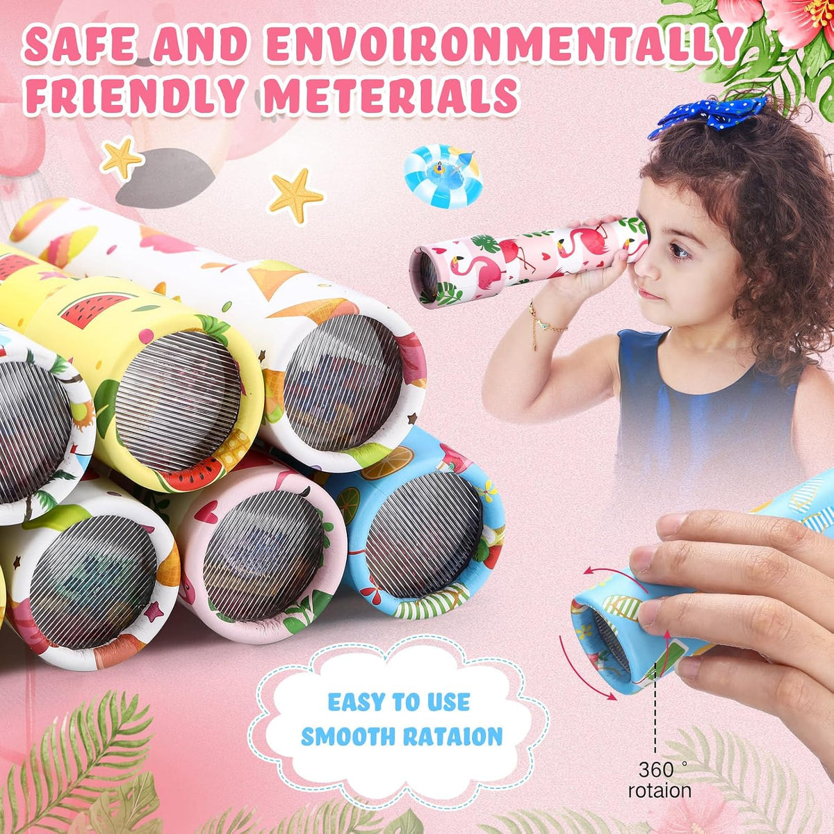 Chivao 20 Pcs Classic Kaleidoscopes Educational Toys for Party Favors - Summer - image 4