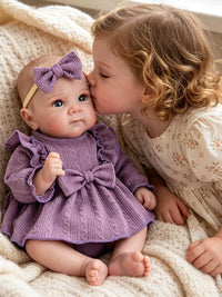 EKOKIZ blue reborn baby doll dress set with hairband and shoes for 17 to 20 inch dolls - view 35