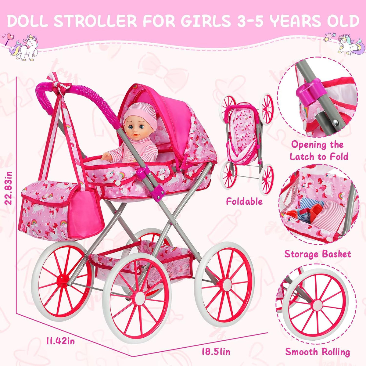 DRAMATION Baby Doll Stroller Set - image 2