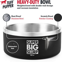 Tuff Pupper 100 oz Heavy Duty Insulated Stainless Steel Dog Bowl - 188oz / Epic Black - image 3