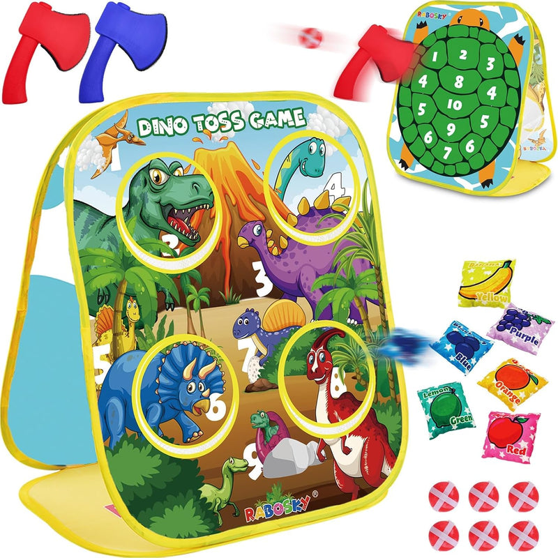 RaboSky Small Bean Bags for Kids Tossing - Dinosaur 12×24