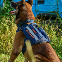 OneTigris Service Dog Vest Harness Saddle Bag Backpack Pouch – Essentials for Dogs - Blue - image 2