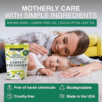 Good Natured Brand | Laundry Bundle | Carpet Freshener Lemon & Eucalyptus 31oz | Pet-Friendly Carpet Deodorizer | Laundry Powder Unscented 47oz | Hypoallergenic Laundry Powder 94 Loads