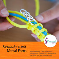 Pinwheel Crafts friendship bracelet kit with 100 floss threads, beads and storage bag - view 6