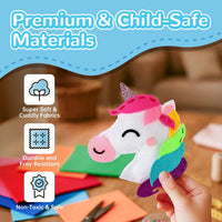 Cymbana Kids Sewing Kit, DIY Felt Plush Animals Unicorn Sewing Kit for Kids – Fun for Kids & Family - Unicorn - image 3