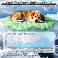 Dog Cooling Mat, Premium Lightweight Pet Cooling Blanket Bed Cover for Dogs, Cat, Puppies | Ice - Medium / Four-Leaved Clover - image 3