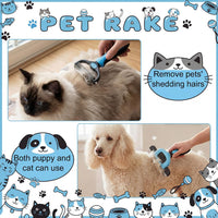 Patelai 4 Pcs Dog Dematting Comb - Blue and Black / Modern - image 3