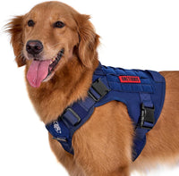 OneTigris Tactical Dog Harness No-Pull Service Vest for Medium Large - X-Large / Blue