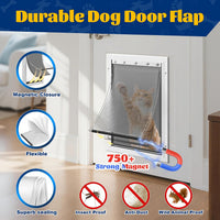 2PC Replacement Flap PAC11-11039 with Screws & Washers for PetSafe - Without Bracket-frosted Transparent / X-Large PAC11-11040 / 2 - image 2