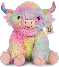 Wepop 5lbs Highland Cow Weighted Stuffed Animals 22in Giant Highland - Highland Cow-colorz
