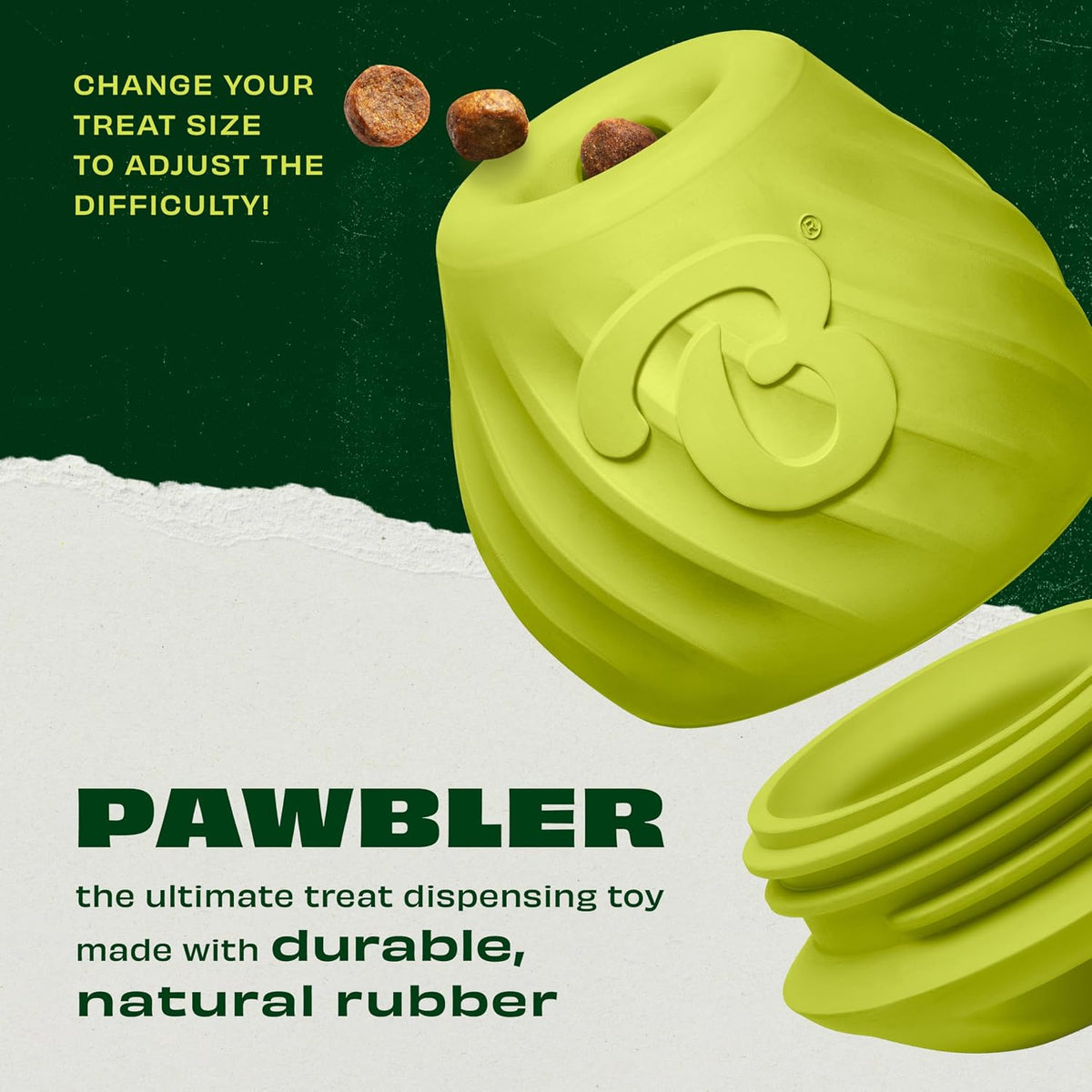 Benebone Natural Rubber Tug Interactive Dog Toy – Essentials for Dogs - Pawbler / Small/Medium - image 3