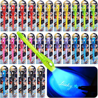 EODVICS 7 Pack Invisible Ink Spy Pen with UV Light Party Favors - 28 pcs