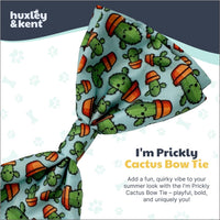 Huxley & Kent Pet Bow Tie for Dogs & Cats - I'm Prickly Cactus / Large - image 2