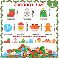 Wolpark mini erasers for kids shaped like cakes, donuts, ice cream, fruit and hearts - view 20
