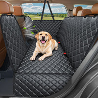 URPOWER 4 in 1 Dog Car Seat Cover for Back Seat - Black / Standard