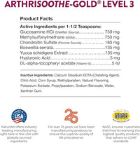NaturVet ArthriSoothe-Gold Level 3 Advanced Joint Care for Dogs and Cats, 32 oz Liquid, Made in USA