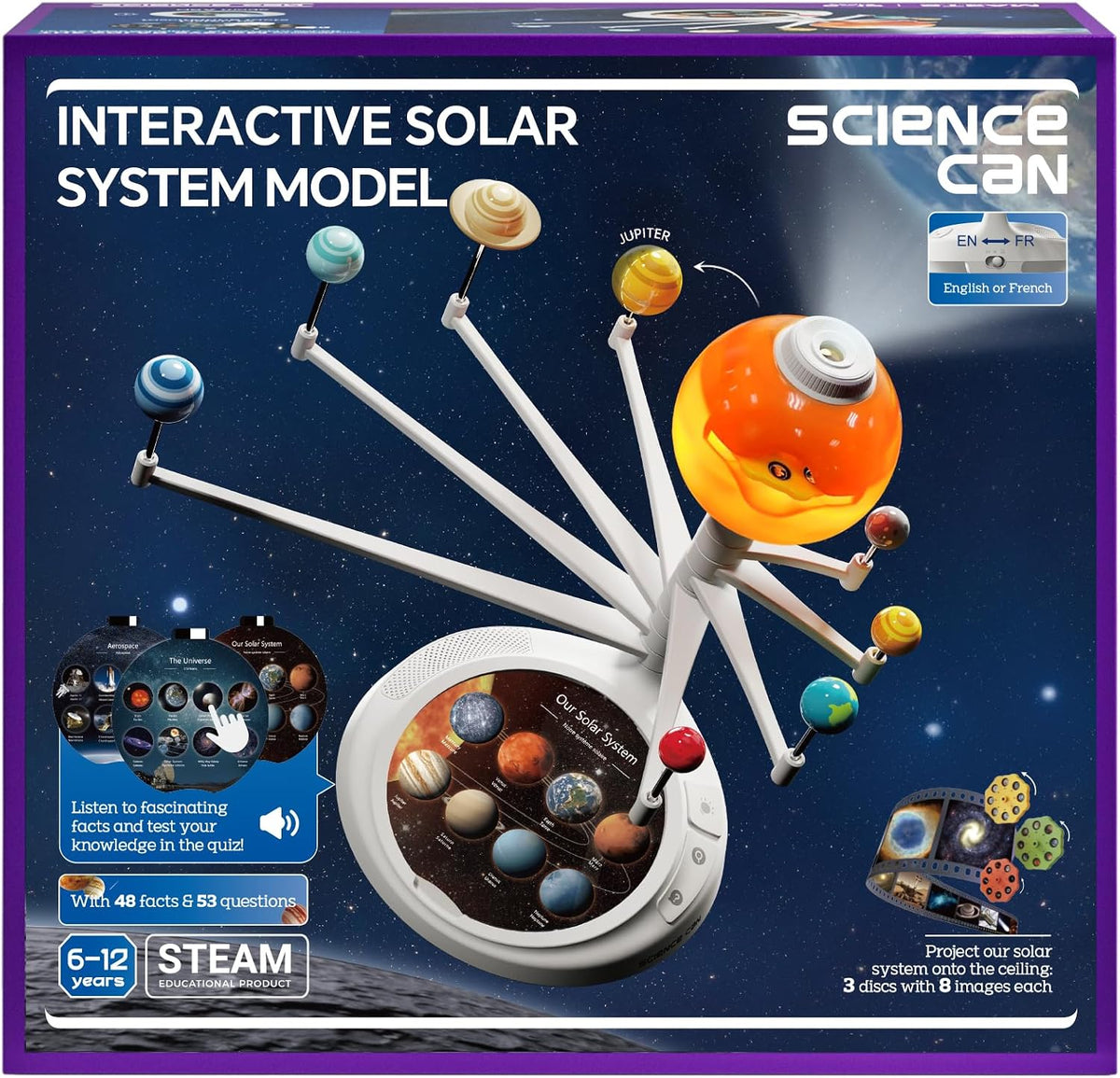 Science Can Solar System for Kids - White