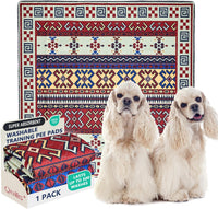 Washable Pee Pads, Super Absorbent Puppy Pads - Red Medallion / 72"*72"(Pack of 1)