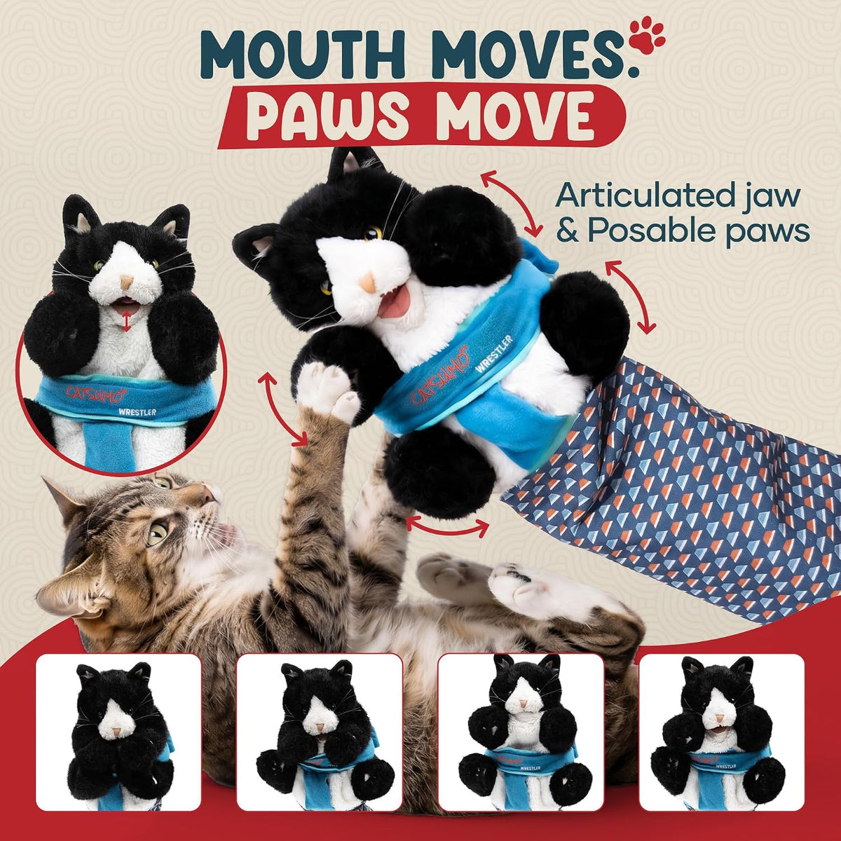 Wearable Cat Toy Wrestling Glove Puppet - image 4