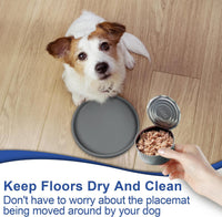 Arespark Pet Silicone Food Mat - Grey / 2 PACK - image 3