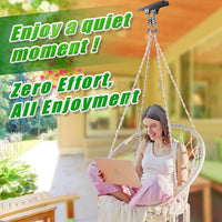 2Pack Heavy Duty Swing Hanger 180° Ceiling Swing Mount 2000 LBS - 360° Swivel Hanger - Detachable Hooks ( 2 Pack ) - image 2
