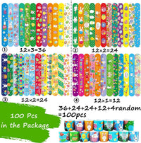 SUNPROUND Halloween slap bracelets with pumpkin, ghost, bat and witch prints - view 8