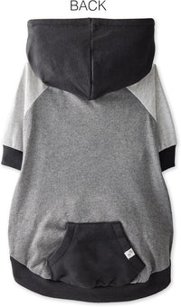 Rocky – The Orginal Lightweight Hooded TEE 100% Organic Cotton Dog Hoodie Pet Coat Sweater for Small, Medium, Large Dogs, Black Color Block, X-Small